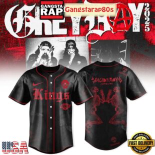Los Angeles Kings x Suicideboys Greyday Tour 2025 Baseball Jersey
