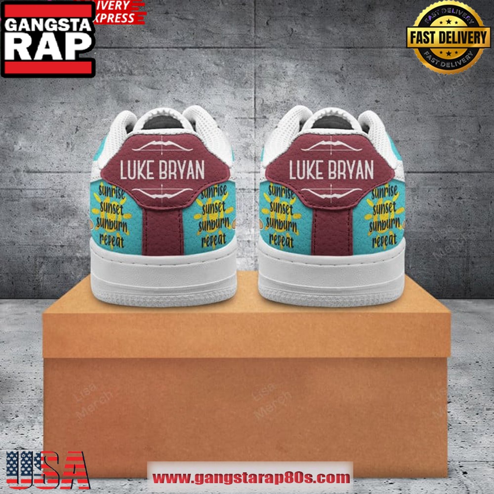 Luke Bryan Limited Edition Air Force 1 Running Sneakers Shoes Luke Bryan Limited Edition Air Force 1 Running Sneakers Shoes