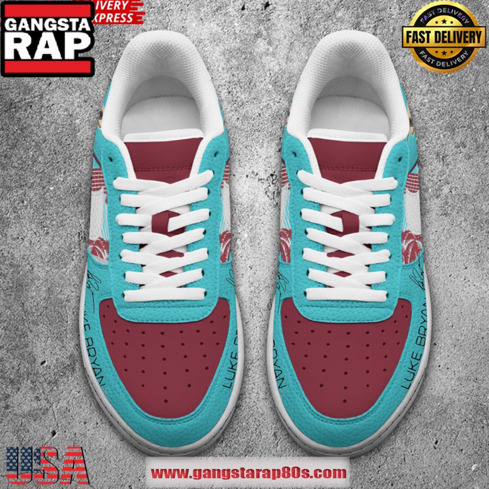 Luke Bryan Limited Edition Air Force 1 Running Sneakers Shoes Luke Bryan Limited Edition Air Force 1 Running Sneakers Shoes
