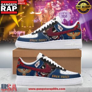 Lynyrd Skynyrd Free Bird Limited Edition Air Force 1 Shoes Running Sneakers
