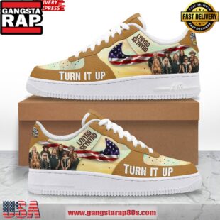 Lynyrd Skynyrd Turn It Up Limited Edition Air Force 1 Running Sneakers Shoes