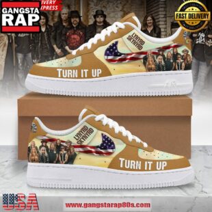 Lynyrd Skynyrd Turn It Up Limited Edition Air Force 1 Running Sneakers Shoes