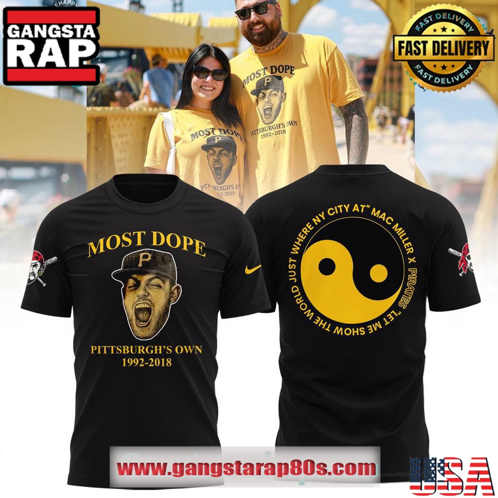 Mac Miller x Pittsburgh Most Own Limited Edition T Shirt Mac Miller x Pittsburgh Most Own Limited Edition T Shirt