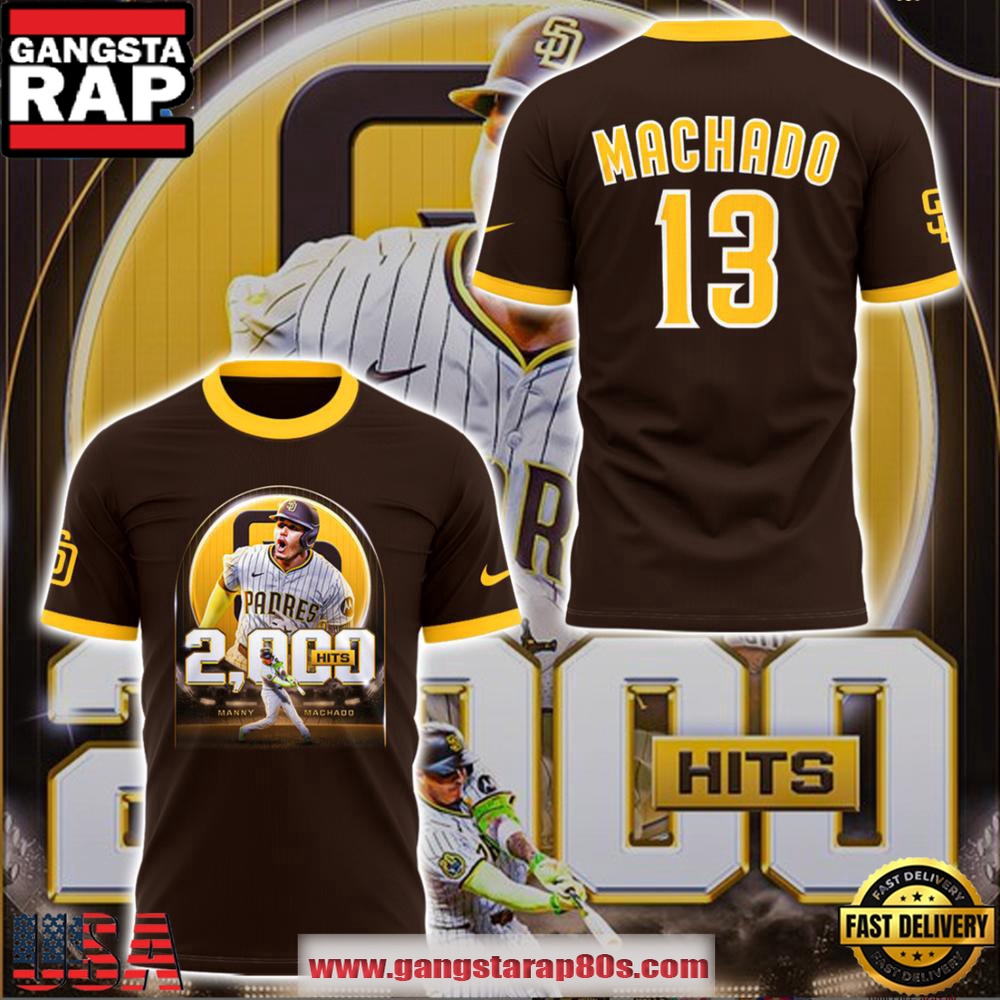 Manny Machado 2000 Hits Special Edition Unisex T Shirt Manny Machado 2000 Hits Special Edition Unisex T Shirt