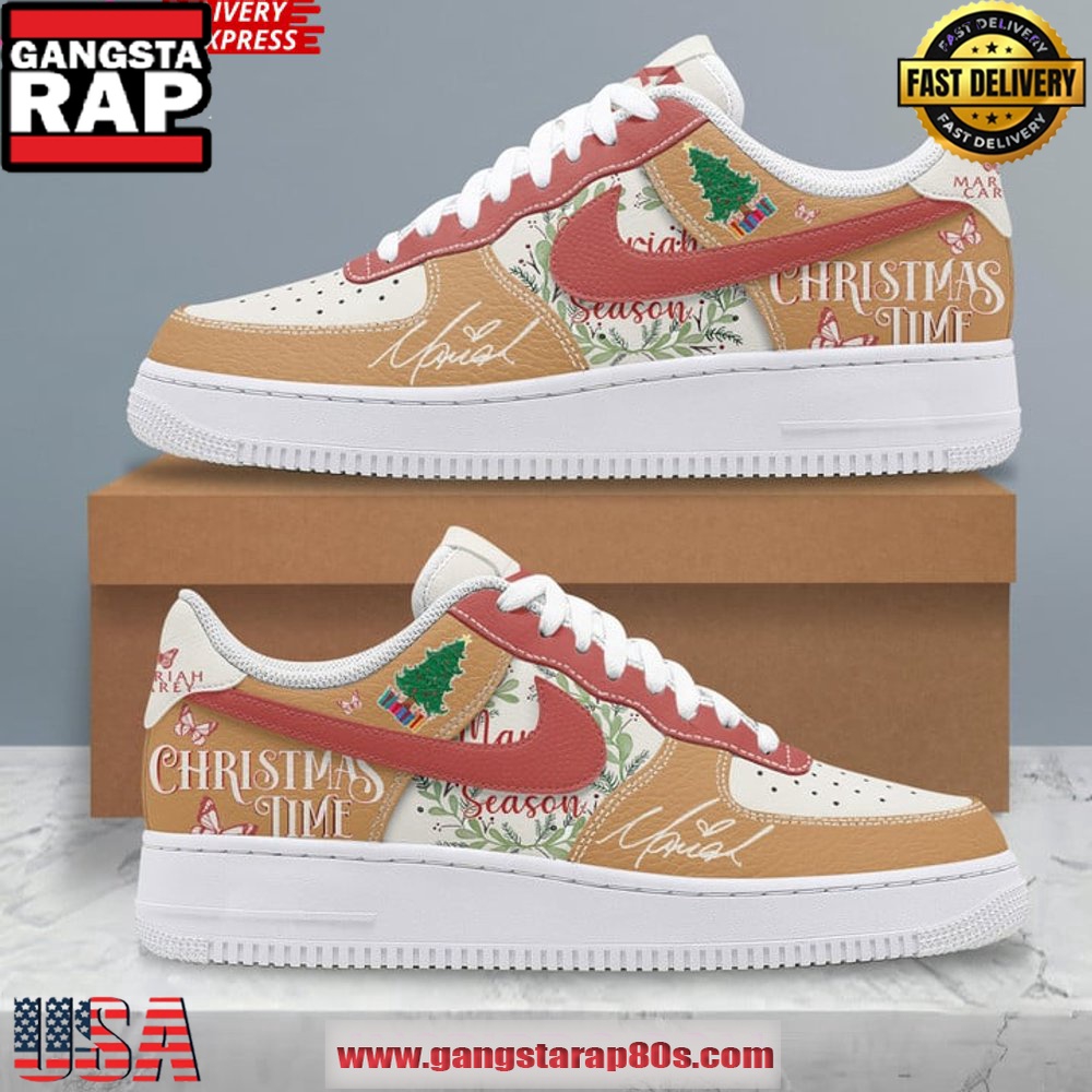 Mariah Carey Christmas Time Limited Edition Air Force 1 Running Sneakers