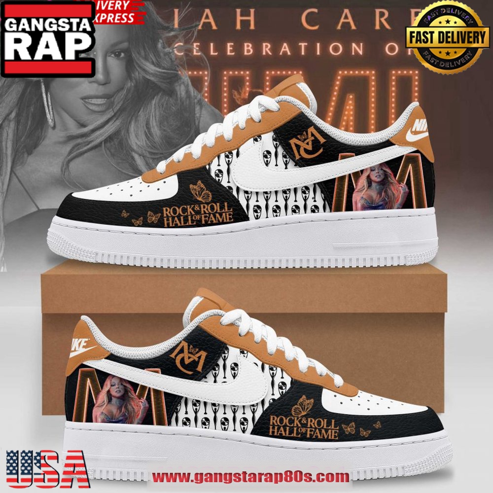 Mariah Carey Rock & Roll Hall of Fame Air Force 1 Running Sneakers Shoes