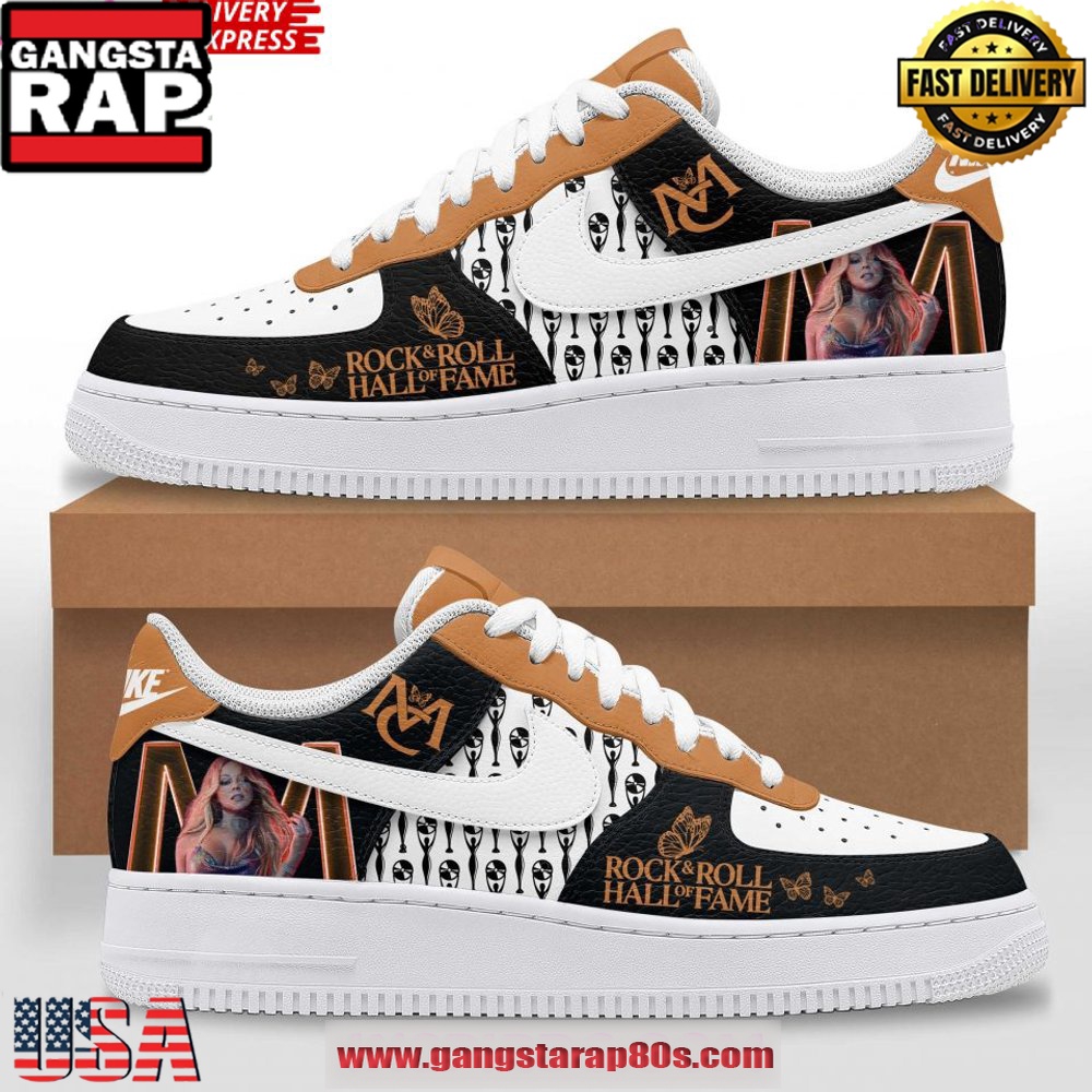 Mariah Carey Rock & Roll Hall of Fame Air Force 1 Running Sneakers Shoes