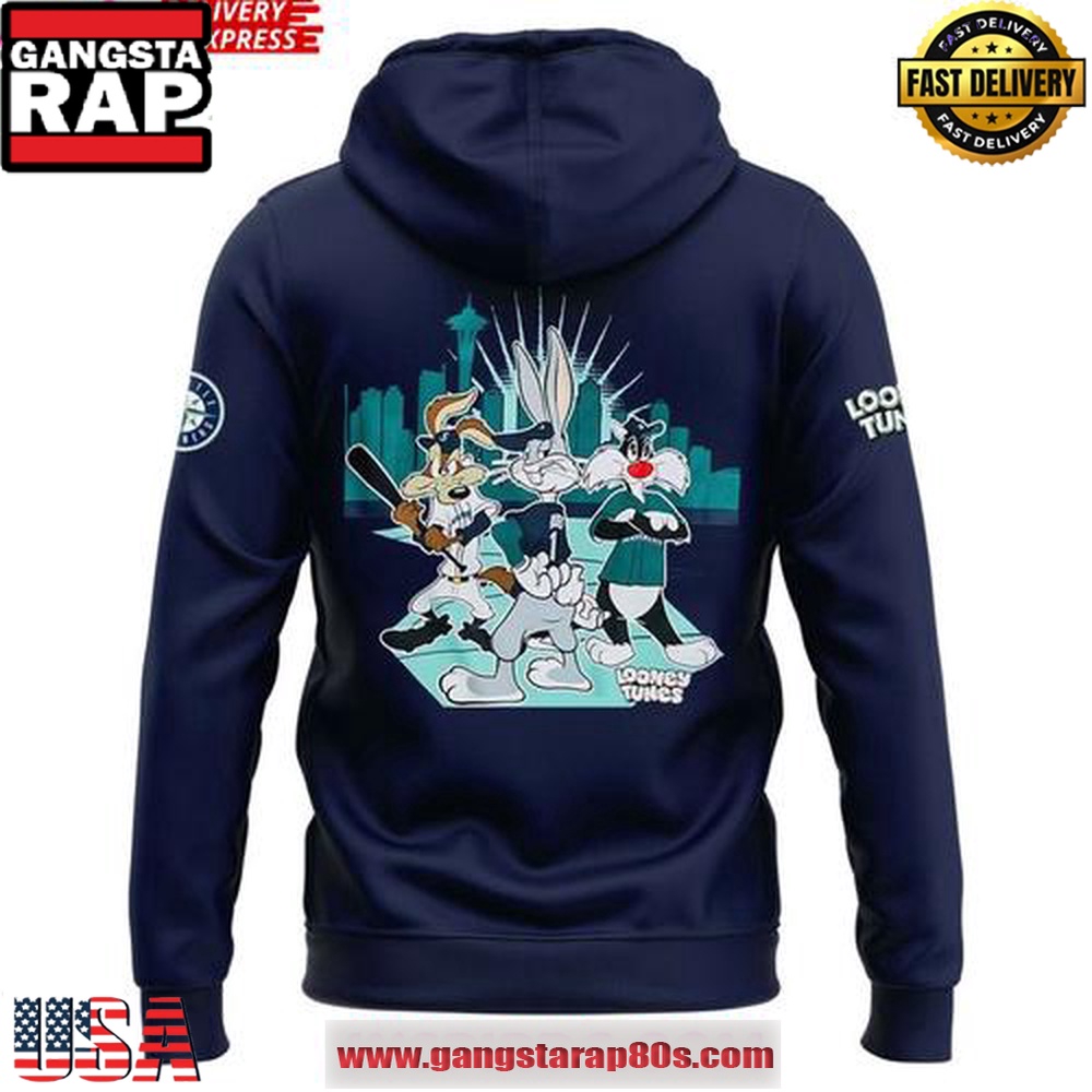 Mariners x Looney Tunes Night Special Unisex Hoodie Mariners x Looney Tunes Night Special Unisex Hoodie