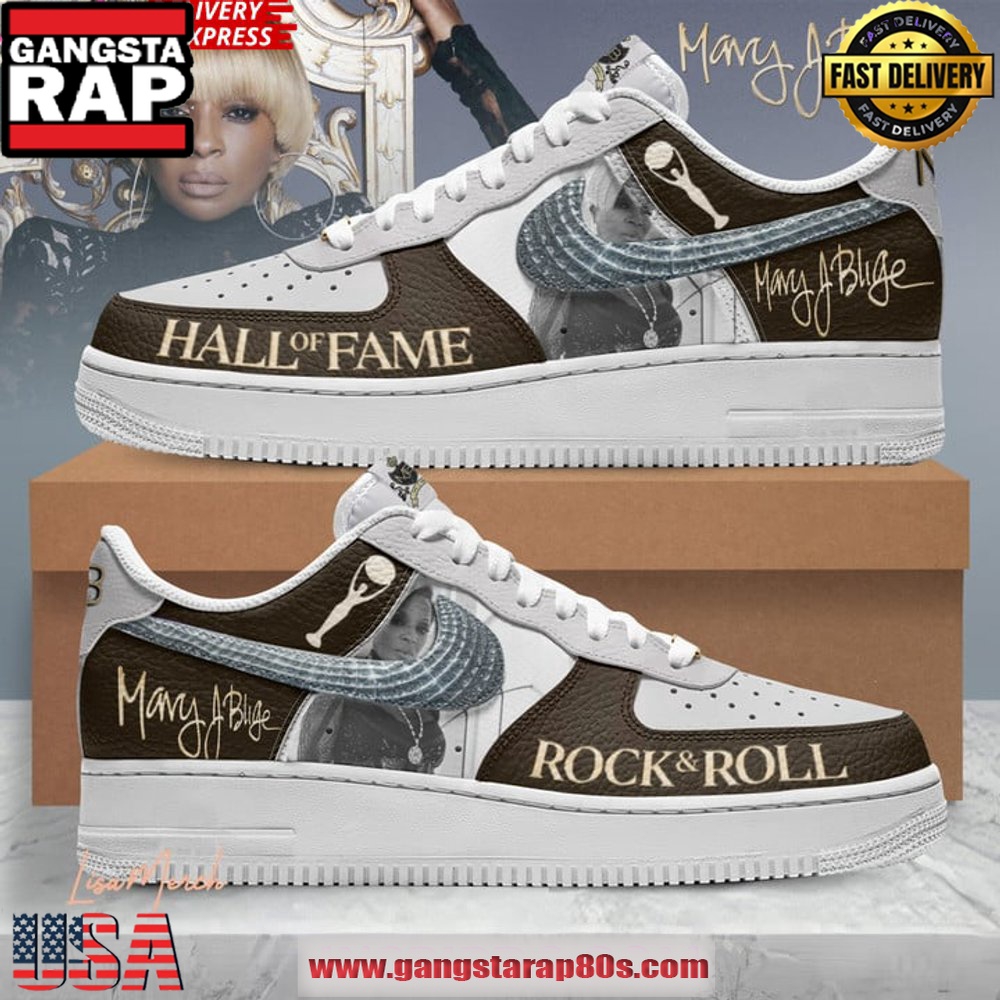 Mary J. Blige Rock & Roll Hall of Fame Limited Air Force 1 Running Sneakers