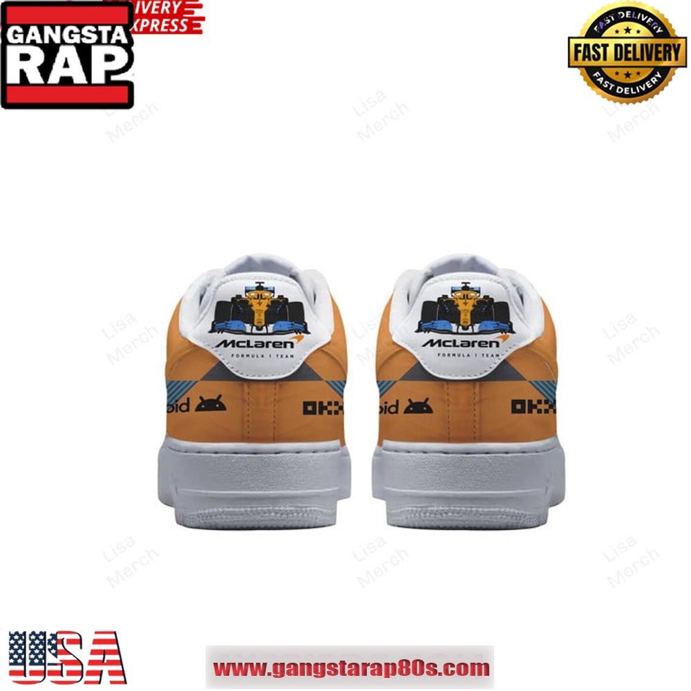 McLaren Racing Limited Edition Air Force 1 Running Sneakers Shoes McLaren Racing Limited Edition Air Force 1 Running Sneakers Shoes