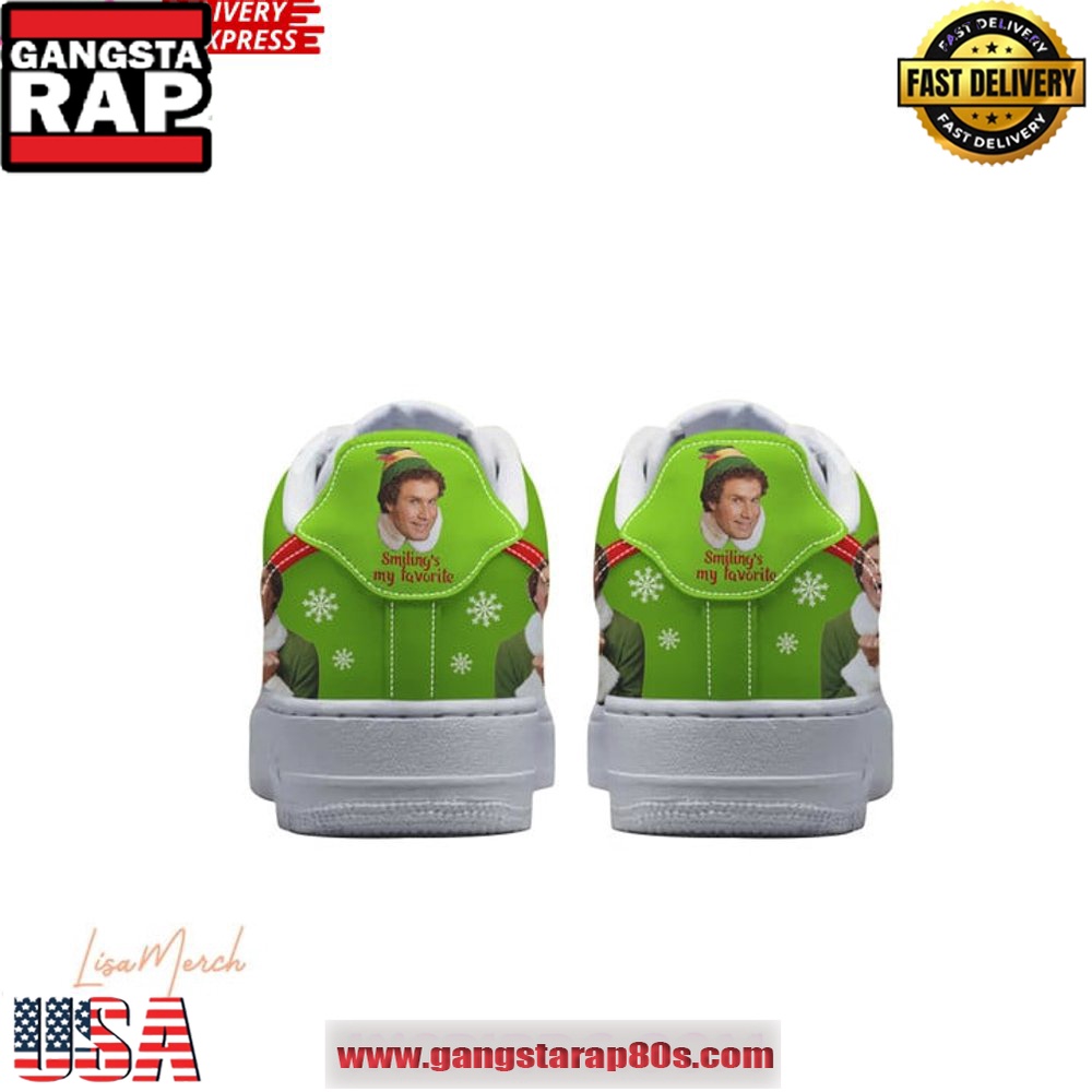 Merry Elfmas Holiday Special Edition Air Force 1 Running Sneakers Merry Elfmas Holiday Special Edition Air Force 1 Running Sneakers