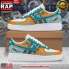 Miami Dolphins Go Dolphins Nike Air Force 1 Running Sneakers Shoes