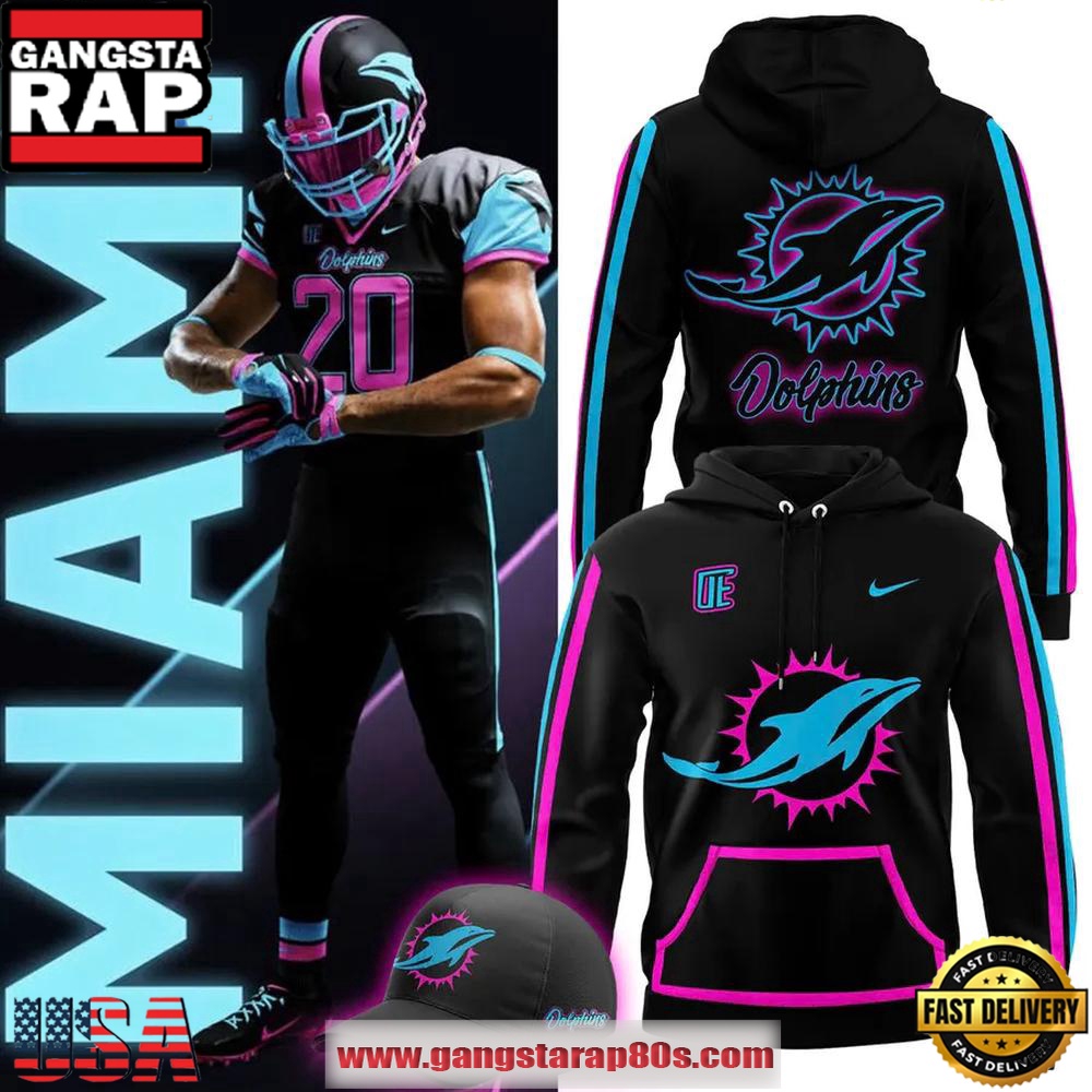 Miami Dolphins Miami Vice 2025 NFL Rivalries Special Edition Unisex Hoodie