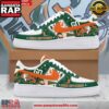 Miami Hurricanes Hype Limited Edition Nike Air Force 1 Running Sneakers Shoes
