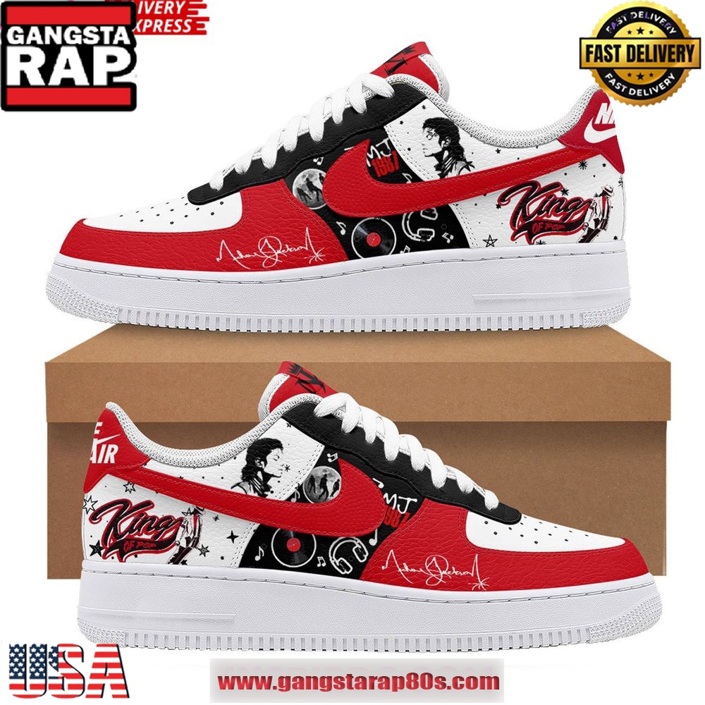 Michael Jackson King Of Pop Limited Edition Air Force 1 Shoes Running Sneakers