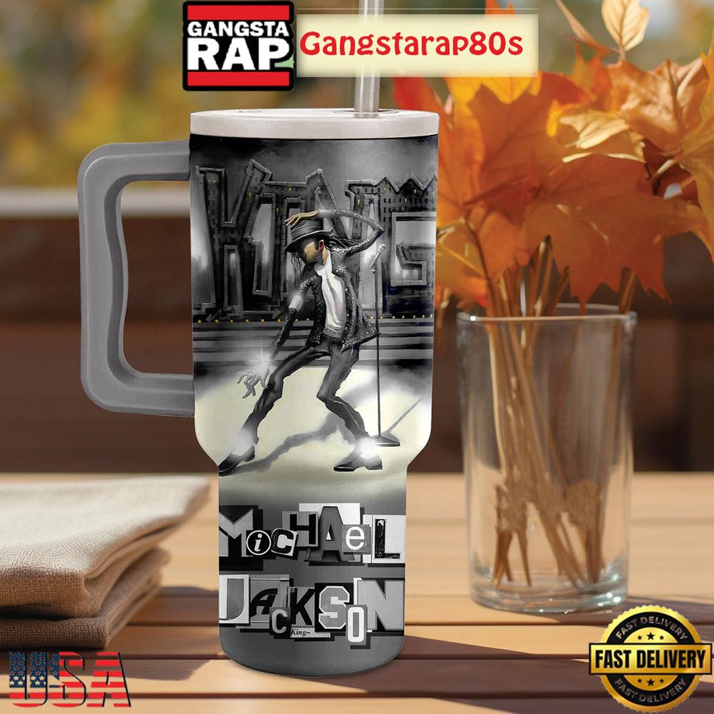 Michael Jackson King Of Pop Tumbler Cup 40oz