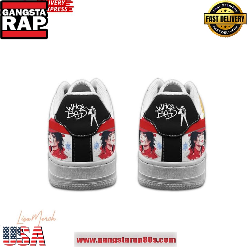 Michael Jackson Merry BADmas Limited Edition Air Force 1 Running Sneakers Shoes