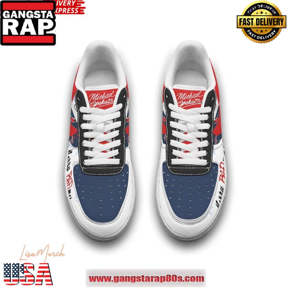 Michael Jackson Merry BADmas Limited Edition Air Force 1 Running Sneakers Shoes