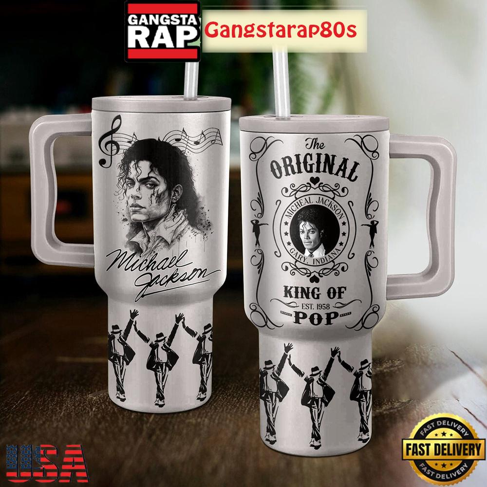 Michael Jackson The Original King Tumbler Cup 40oz