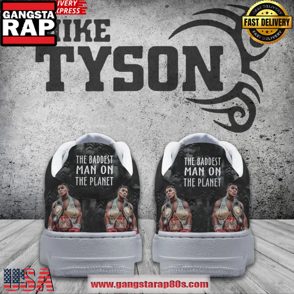 Mike Tyson Limited Edition Air Force 1 Running Sneakers Shoes Mike Tyson Limited Edition Air Force 1 Running Sneakers Shoes