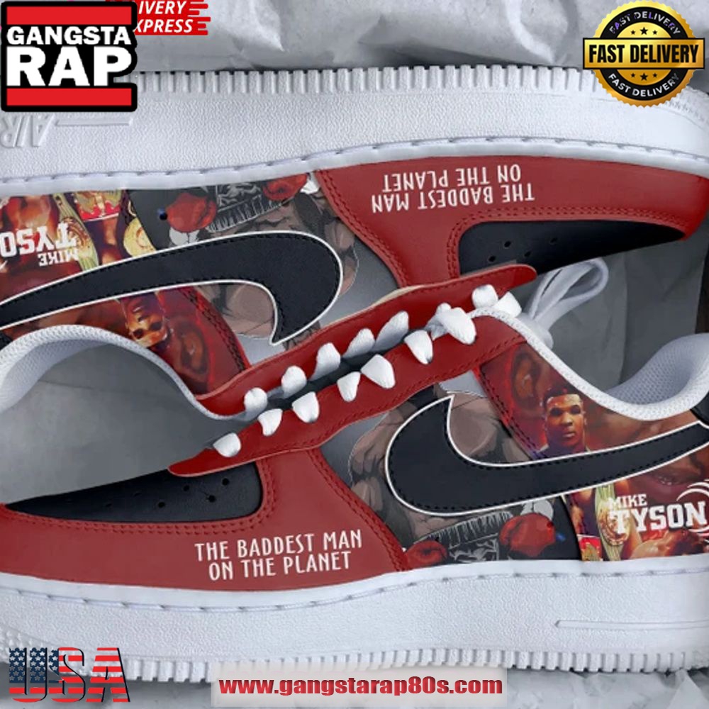 Mike Tyson Special Edition Air Force 1 Running Sneakers Shoes Mike Tyson Special Edition Air Force 1 Running Sneakers Shoes