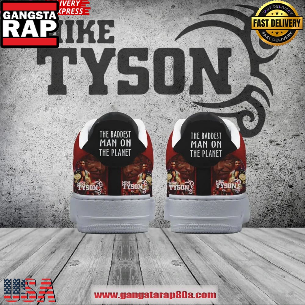 Mike Tyson Special Edition Air Force 1 Running Sneakers Shoes Mike Tyson Special Edition Air Force 1 Running Sneakers Shoes