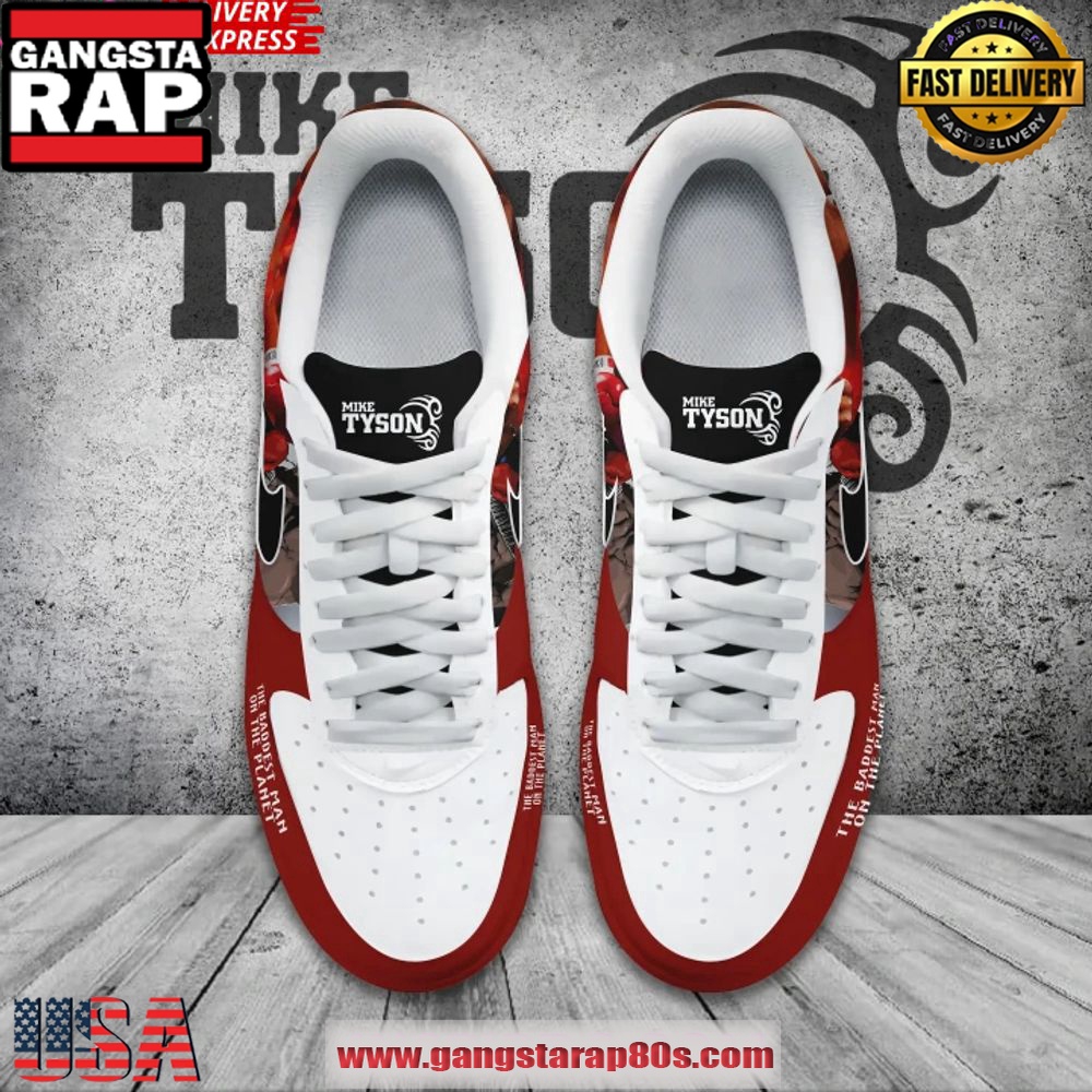 Mike Tyson Special Edition Air Force 1 Running Sneakers Shoes Mike Tyson Special Edition Air Force 1 Running Sneakers Shoes
