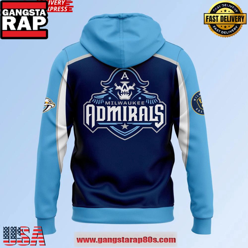 Milwaukee Admirals 2025 Calder Cup Playoffs Special Unisex Hoodie Milwaukee Admirals 2025 Calder Cup Playoffs Special Unisex Hoodie