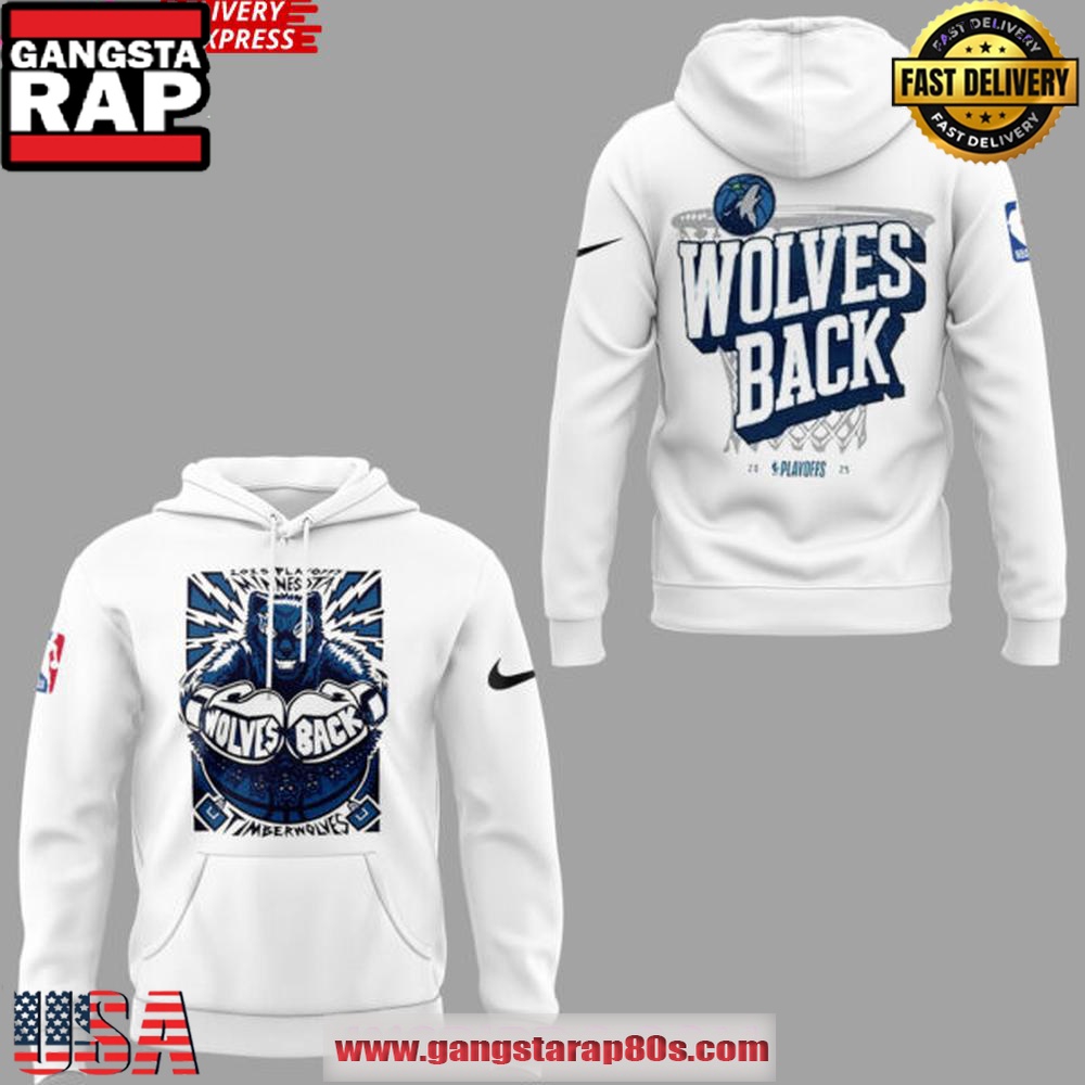 Minnesota Timberwolves Back 2025 Playoffs Special Unisex Hoodie Minnesota Timberwolves Back 2025 Playoffs Special Unisex Hoodie