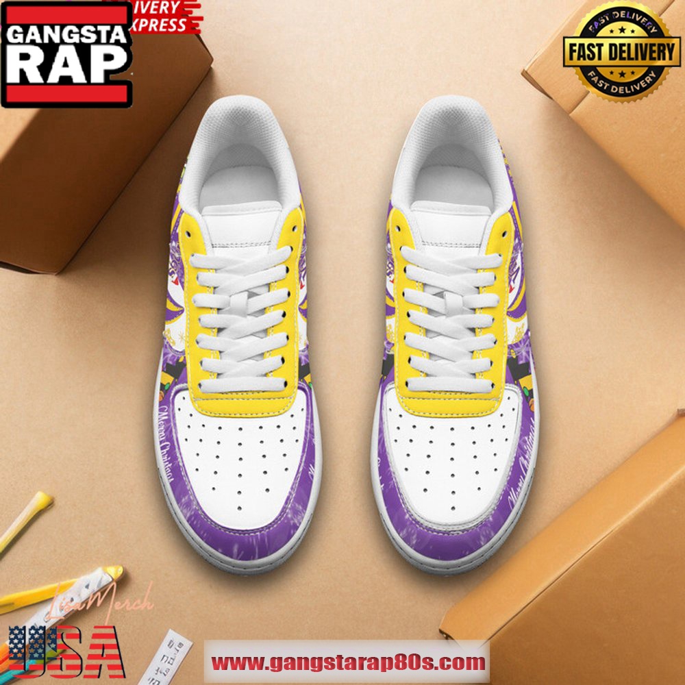 Minnesota Vikings Merry Christmas Limited Edition Air Force 1 Running Sneakers Minnesota Vikings Merry Christmas Limited Edition Air Force 1 Running Sneakers
