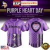 Minnesota Vikings Purple Heart Day 2025 Unique Design Baseball Jersey