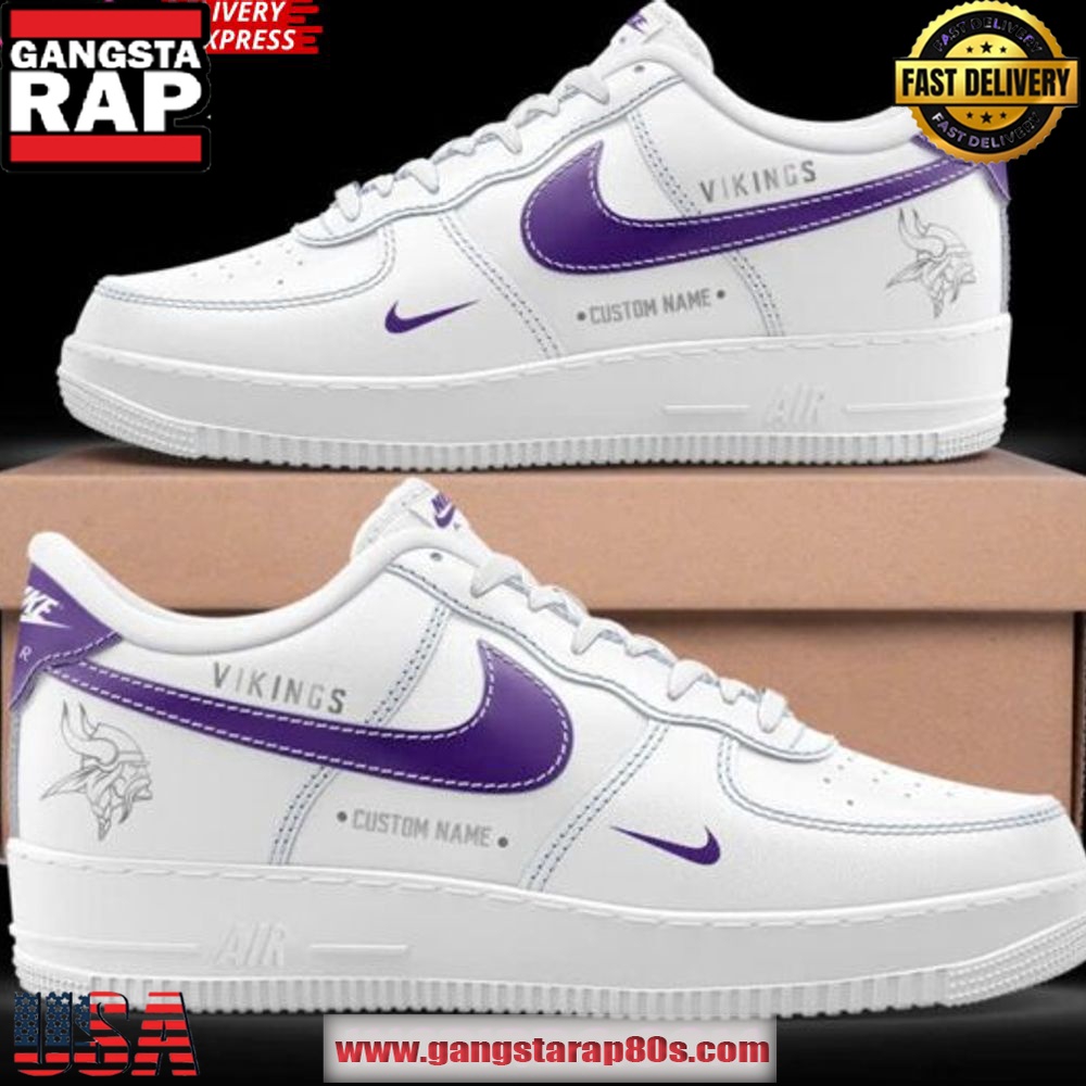 Minnesota Vikings Winter Warrior Air Force 1 Shoes Running Sneakers Minnesota Vikings Winter Warrior Air Force 1 Shoes Running Sneakers