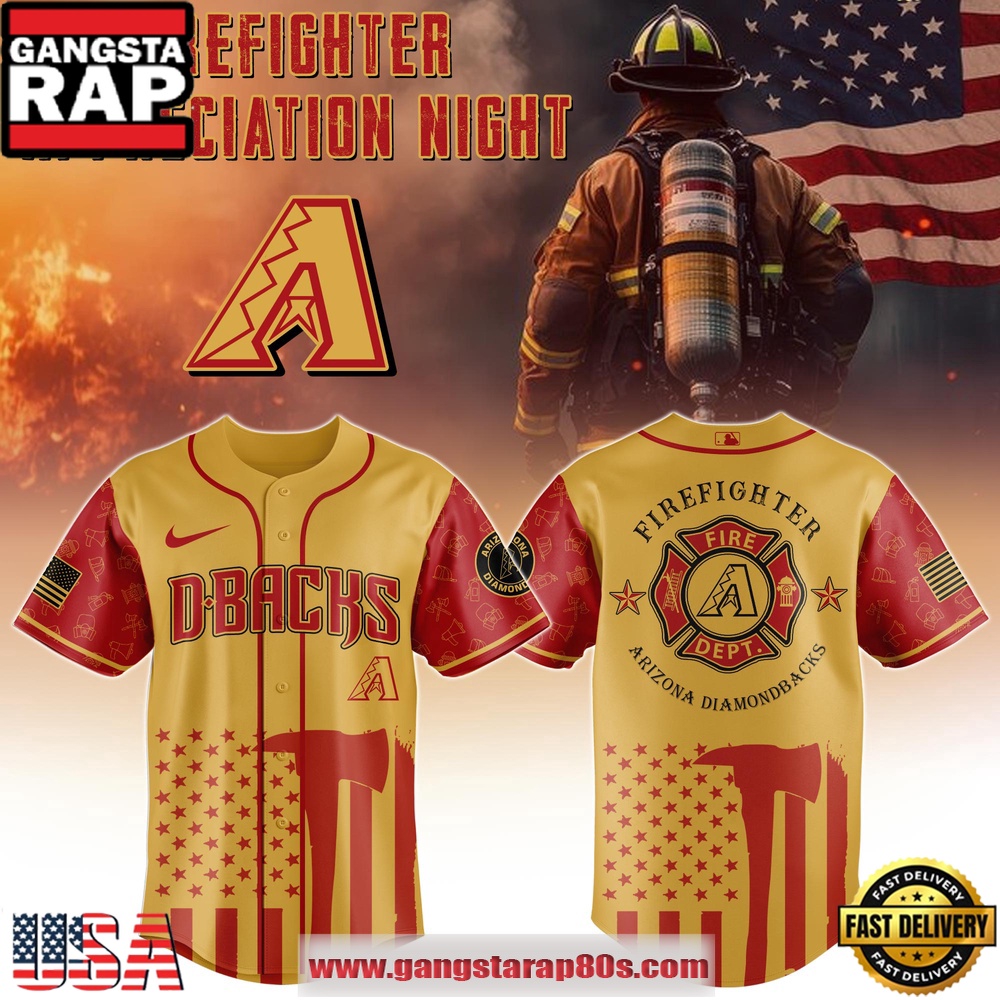 MLB Arizona Diamondbacks x Firefighter Appreciation Night Special Edition Baseball Jerseys