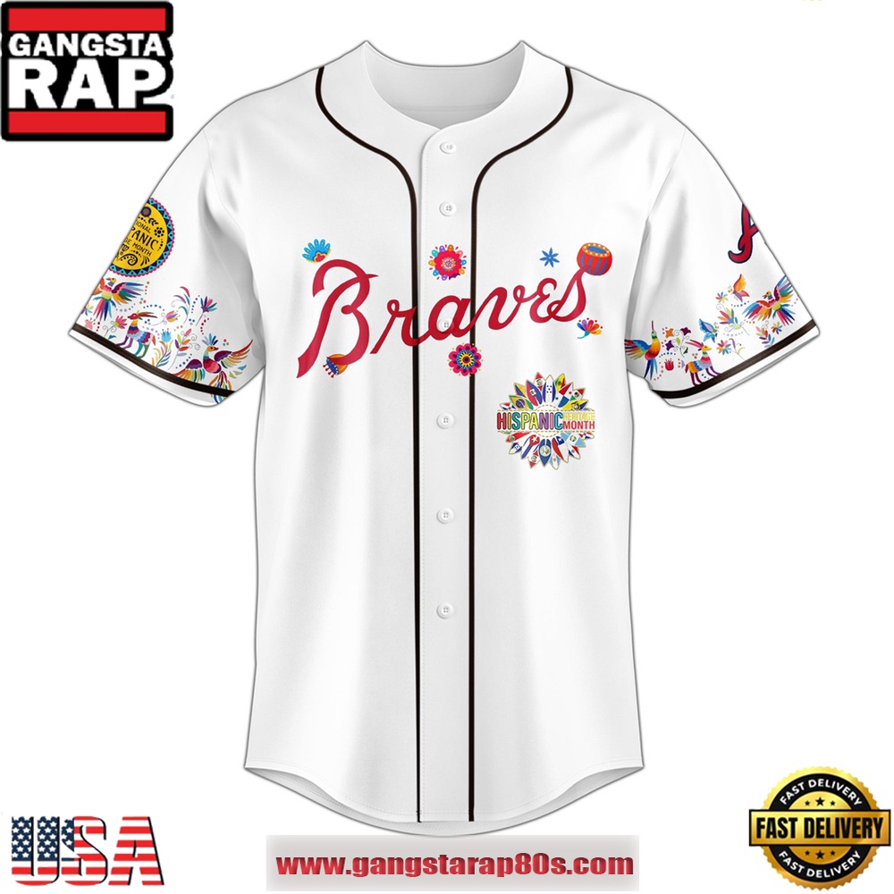 MLB Atlanta Braves X Hispanic Heritage Special Edition Baseball Jersey