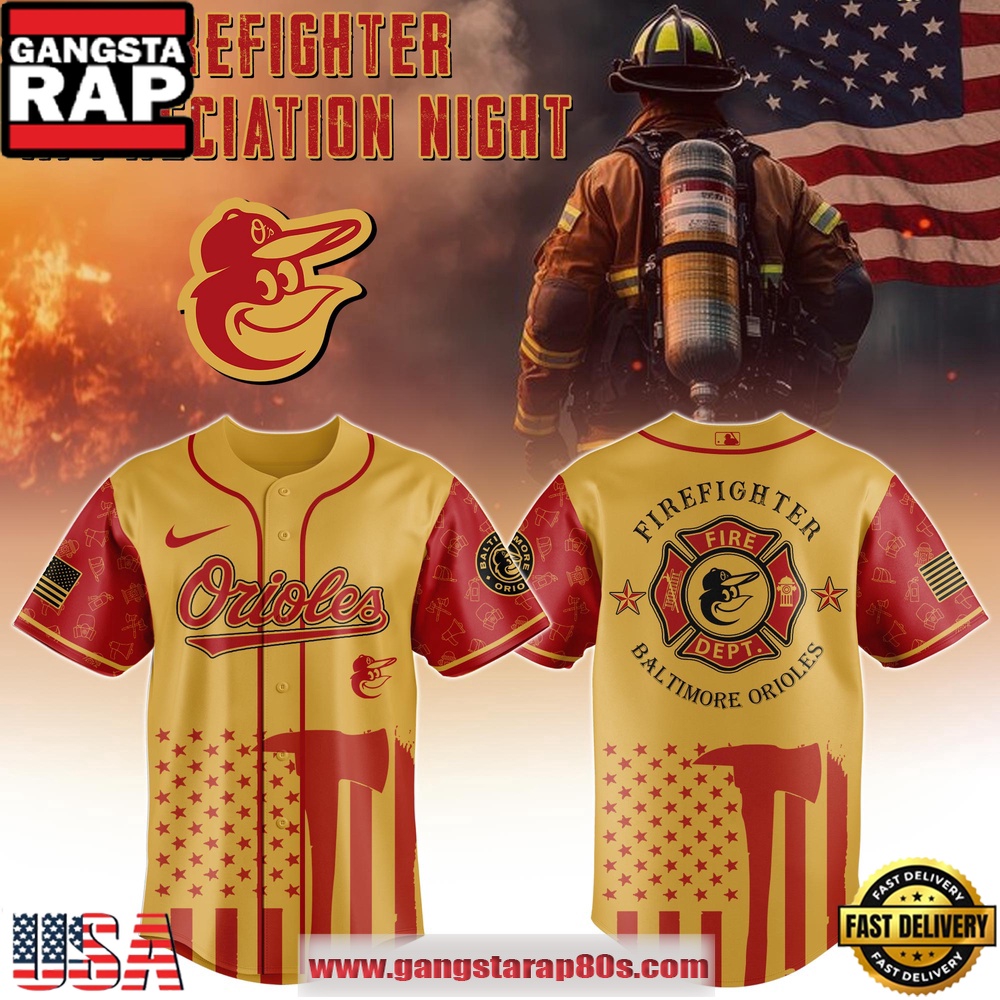 MLB Baltimore Orioles x Firefighter Appreciation Night Special Edition Baseball Jerseys