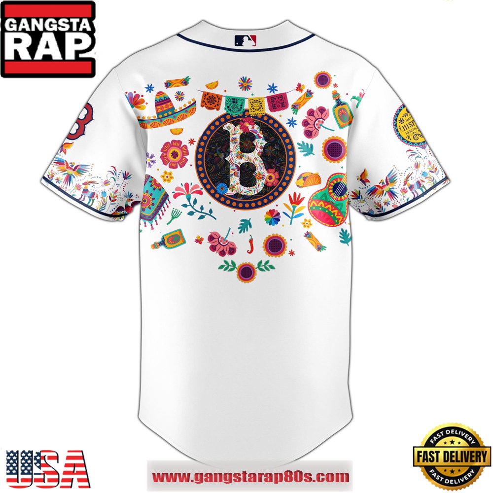 MLB Boston Red Sox X Hispanic Heritage Special Edition Baseball Jersey MLB Boston Red Sox X Hispanic Heritage Special Edition Baseball Jersey