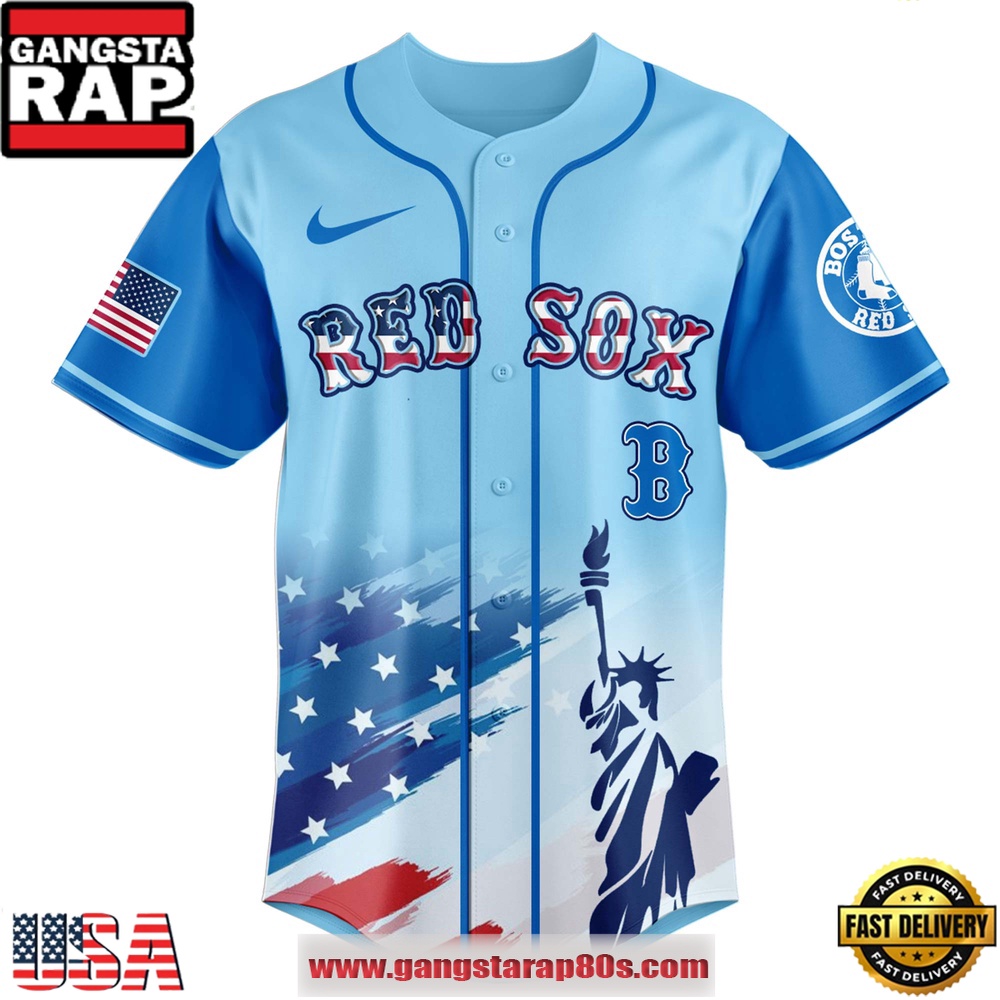 MLB Boston Red Sox X Independence Day Special Edition Baseball Jersey MLB Boston Red Sox X Independence Day Special Edition Baseball Jersey