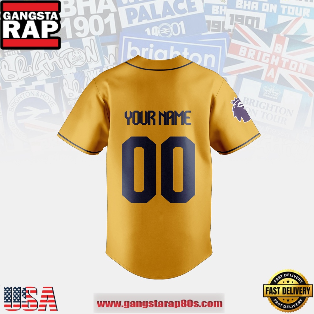 MLB Brighton & Hove Albion F.C. Special Edition Baseball Jersey MLB Brighton & Hove Albion F.C. Special Edition Baseball Jersey