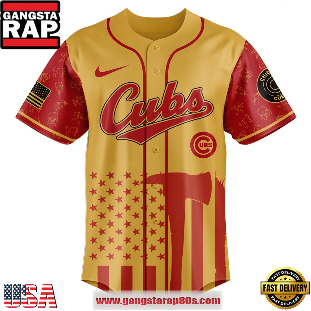 MLB Chicago Cubs x Firefighter Appreciation Night Special Edition Baseball Jerseys MLB Chicago Cubs x Firefighter Appreciation Night Special Edition Baseball Jerseys