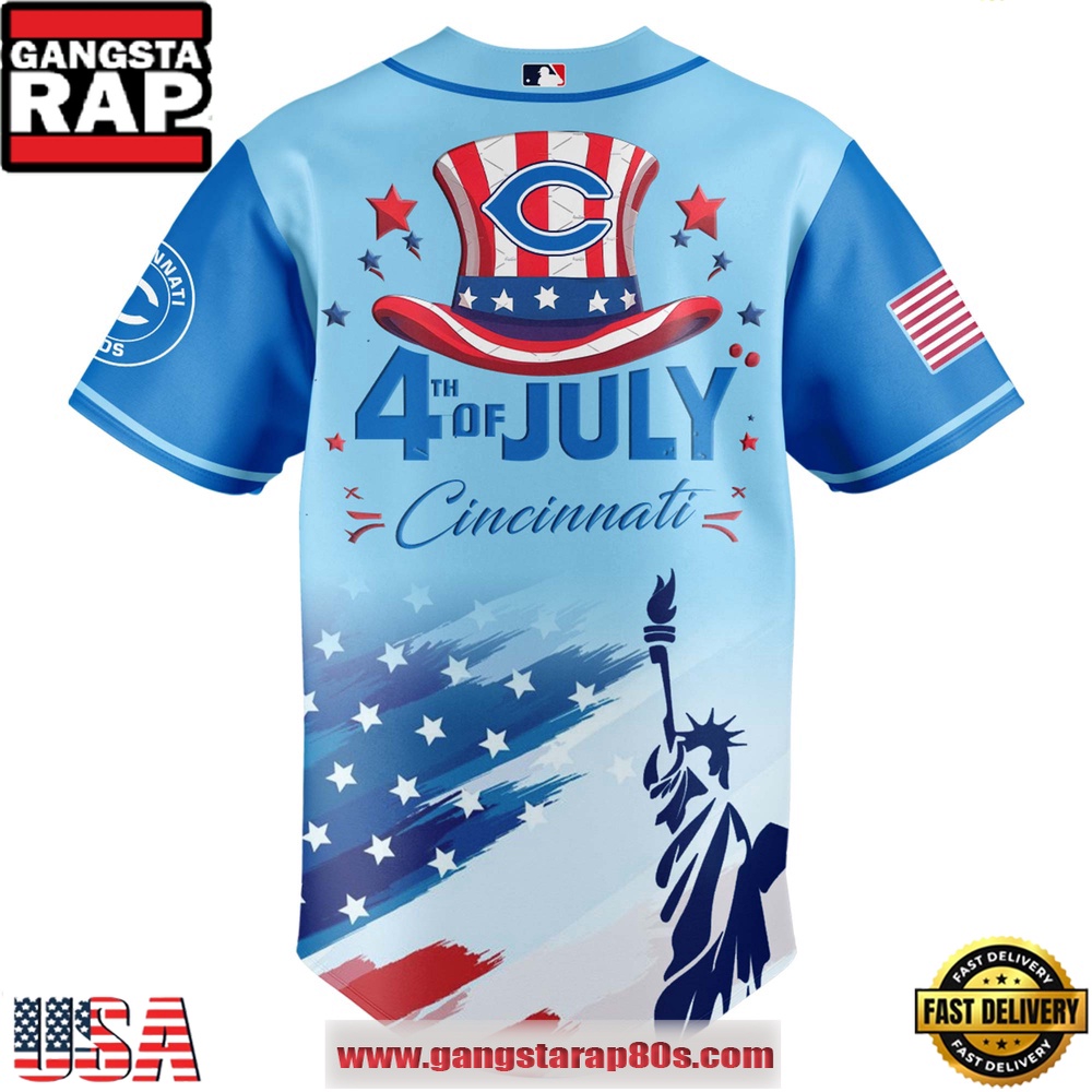 MLB Cincinnati Reds X Independence Day Special Edition Baseball Jersey