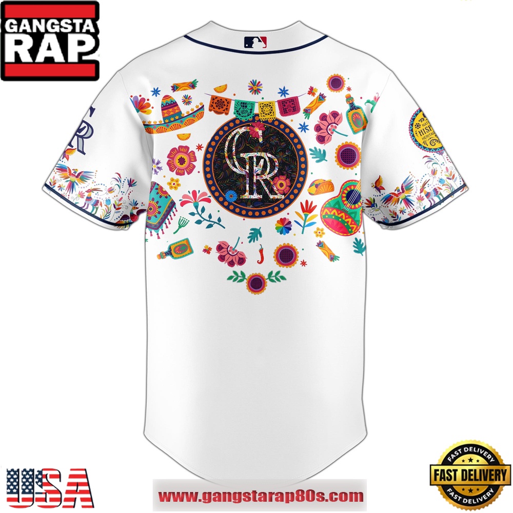 MLB Colorado Rockies X Hispanic Heritage Special Edition Baseball Jersey MLB Colorado Rockies X Hispanic Heritage Special Edition Baseball Jersey