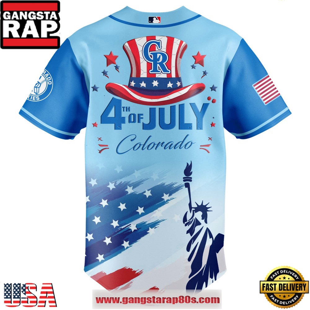 MLB Colorado Rockies X Independence Day Special Edition Baseball Jersey