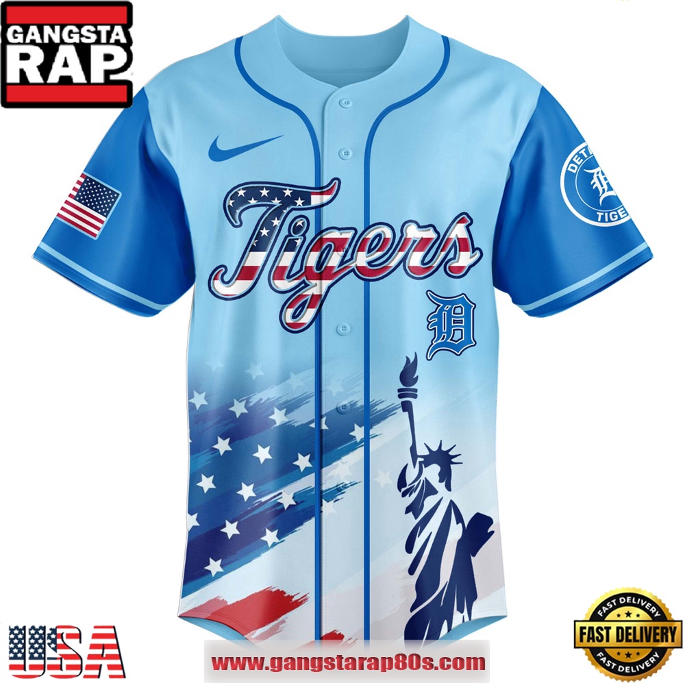 MLB Detroit Tigers X Independence Day Special Edition Baseball Jerseys MLB Detroit Tigers X Independence Day Special Edition Baseball Jerseys