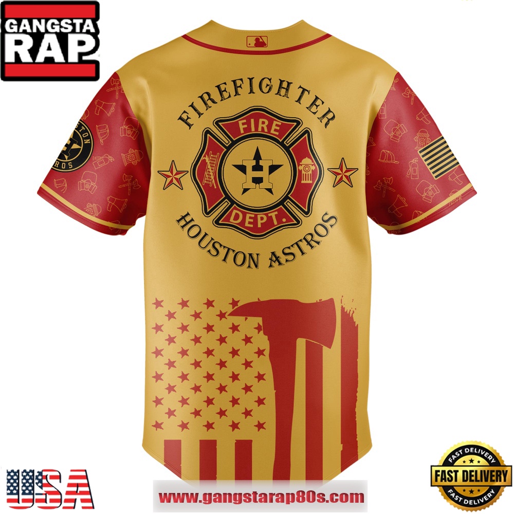 MLB Houston Astros x Firefighter Appreciation Night Special Edition Baseball Jerseys MLB Houston Astros x Firefighter Appreciation Night Special Edition Baseball Jerseys