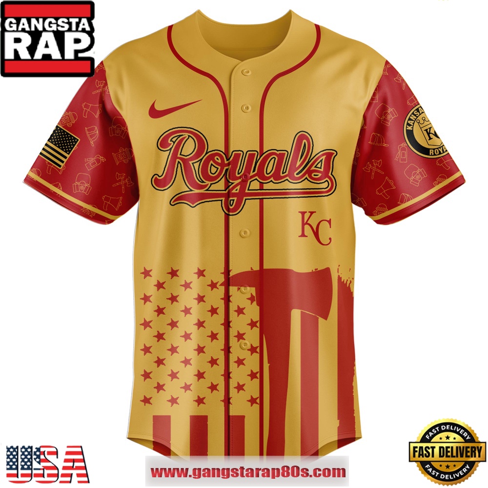 MLB Kansas City Royals x Firefighter Appreciation Night Special Edition Baseball Jerseys