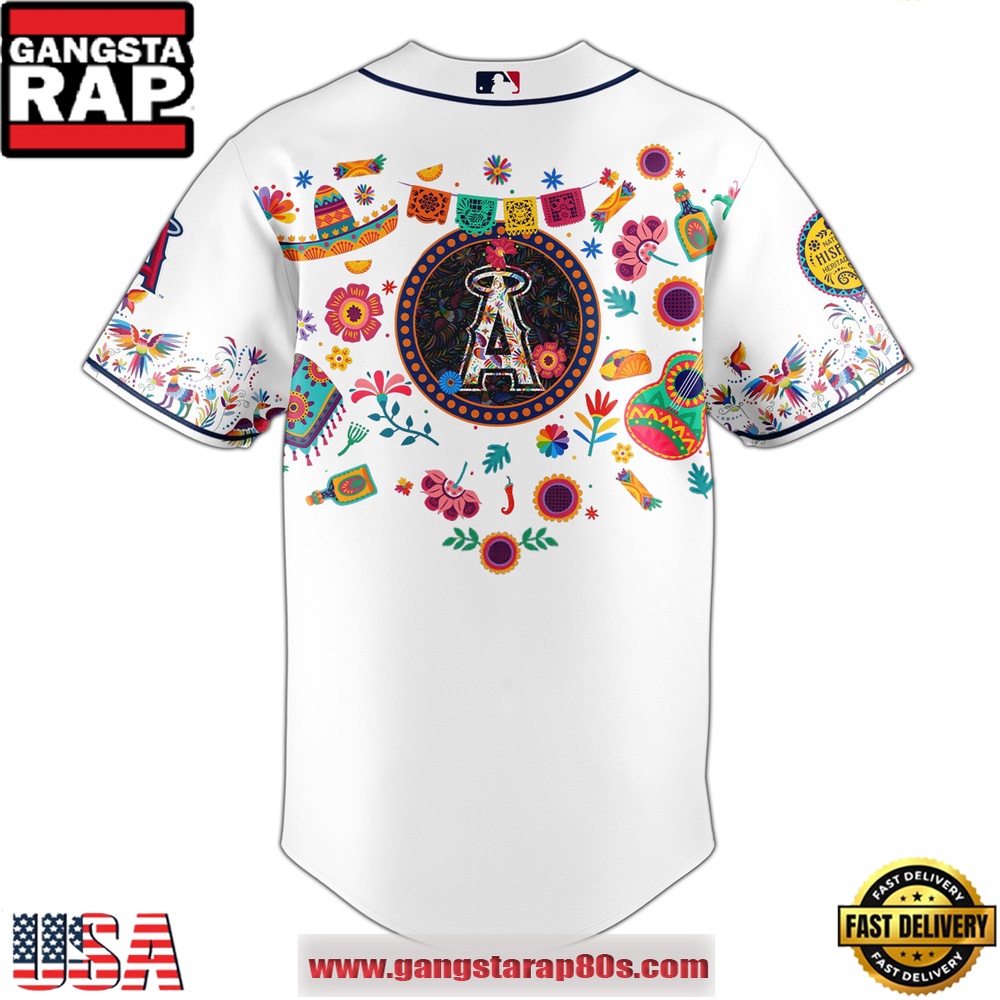 MLB Los Angeles Angels X Hispanic Heritage Special Edition Baseball Jersey MLB Los Angeles Angels X Hispanic Heritage Special Edition Baseball Jersey