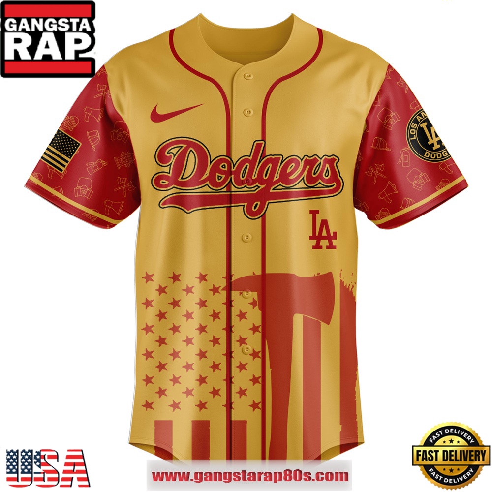 MLB Los Angeles Dodgers x Firefighter Appreciation Night Special Edition Baseball Jerseys MLB Los Angeles Dodgers x Firefighter Appreciation Night Special Edition Baseball Jerseys