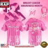 MLB Miami Marlins X Breast Cancer Awareness Month Special Edition Baseball Jersey