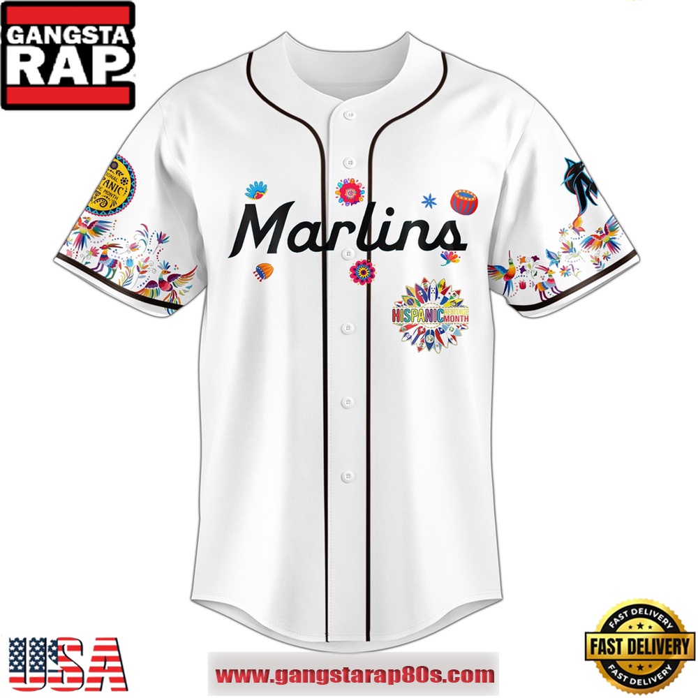 MLB Miami Marlins X Hispanic Heritage Special Edition Baseball Jersey