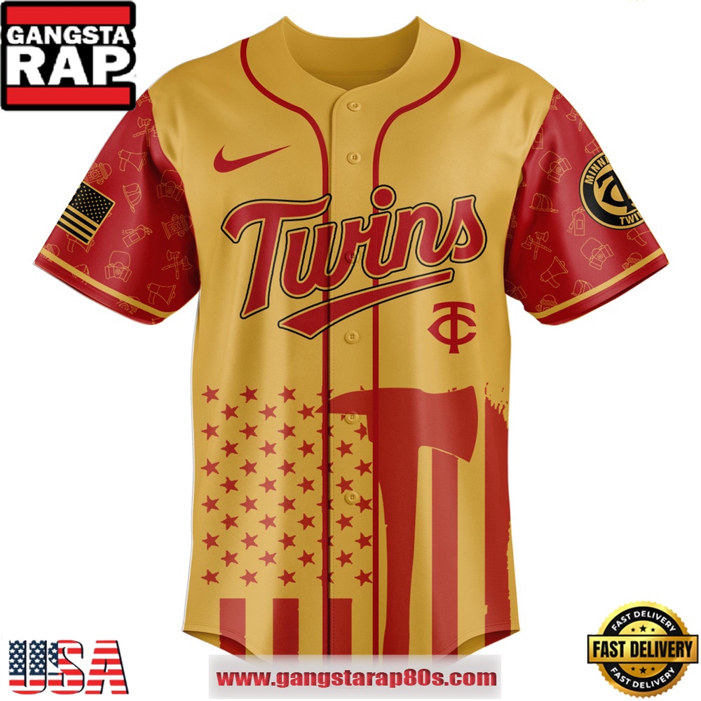 MLB Minnesota Twins x Firefighter Appreciation Night Special Edition Baseball Jerseys